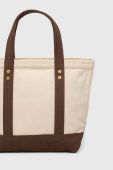 Бавовняна сумка Polo Ralph Lauren колір бежевий (3674550)