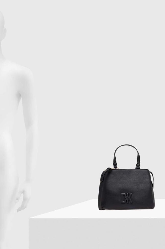 Шкіряна сумочка Dkny колір чорний (3635675) фото 7