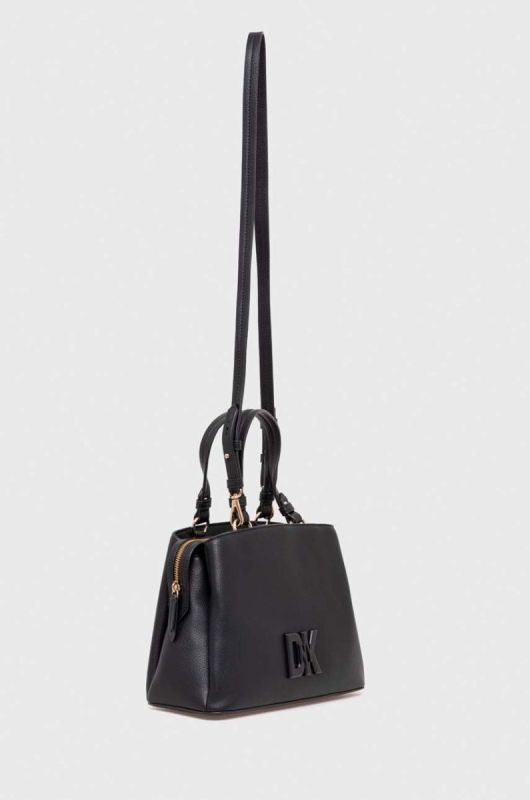 Шкіряна сумочка Dkny колір чорний (3635675) фото 2