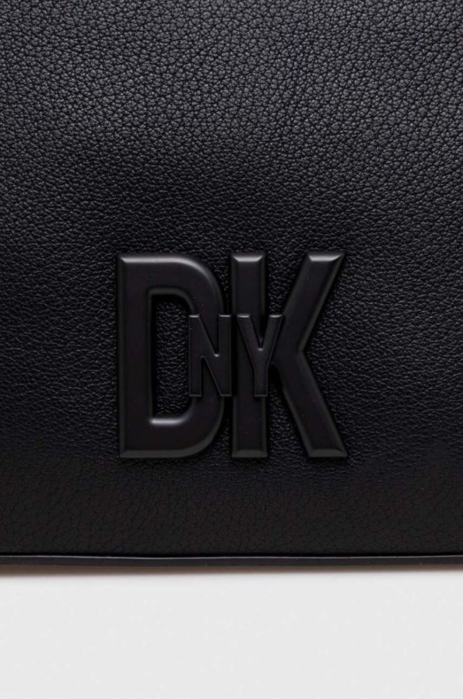 Шкіряна сумочка Dkny колір чорний (3635675) фото 3
