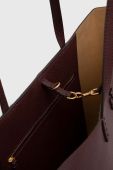 Шкіряна сумочка Tory Burch колір бордовий (3689505)