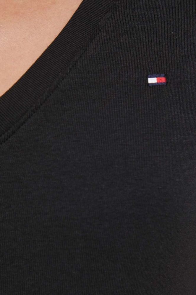 Бавовняна футболка Tommy Hilfiger жіночий колір чорний (3689621) фото 5