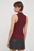 Топ Tommy Hilfiger жіночий колір бордовий півгольф