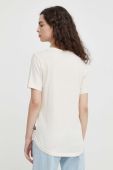Бавовняна футболка G-Star Raw жіночий колір бежевий (3657949)