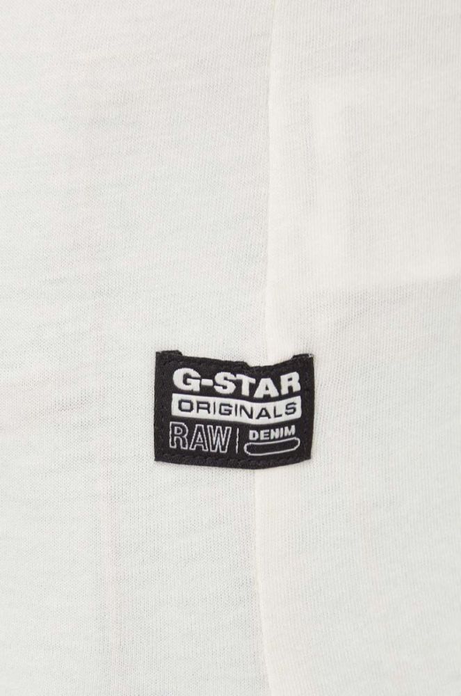 Бавовняна футболка G-Star Raw жіночий колір бежевий (3657949) фото 5