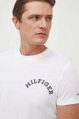 Бавовняна футболка Tommy Hilfiger чоловічий колір білий з принтом (3692049)