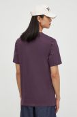 Бавовняна футболка G-Star Raw чоловічий колір фіолетовий з принтом