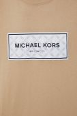 Бавовняна футболка Michael Kors чоловічий колір бежевий з аплікацією (3655847)
