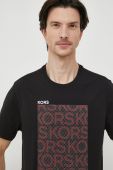 Бавовняна футболка Michael Kors чоловічий колір чорний з принтом (3676973)