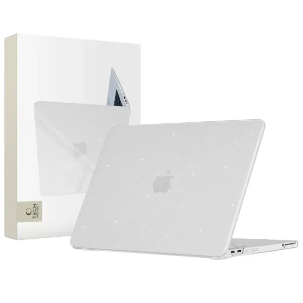 Чохол Tech-Protect Smartshell Glitter Clear для MacBook Neo 13” A18 Pro (2026)