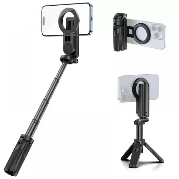 Селфі-монопод Ulanzi JJ03 3-in-1 Magnetic Phone Tripod with Remote Control Black (T090)