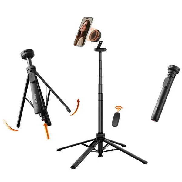 Монопод-штатив Ulanzi MT85 Automatic Pop-Up Phone Tripod Magsafe Black (T122) фото 2