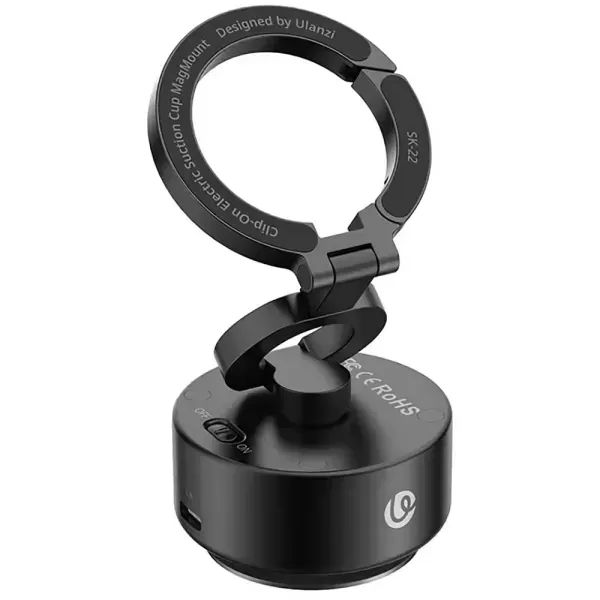 Тримач з електроприсоскою Ulanzi SK-22 Electric Suction Cup Bracket Black (M096A) фото 2