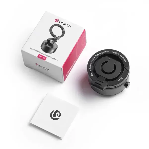 Тримач з електроприсоскою Ulanzi SK-22 Electric Suction Cup Bracket Black (M096A) фото 3