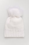 Шапка Answear Lab колір білий з товстого трикотажу (2645021) Шапка Answear Lab колір білий з товстого трикотажу (2645021)