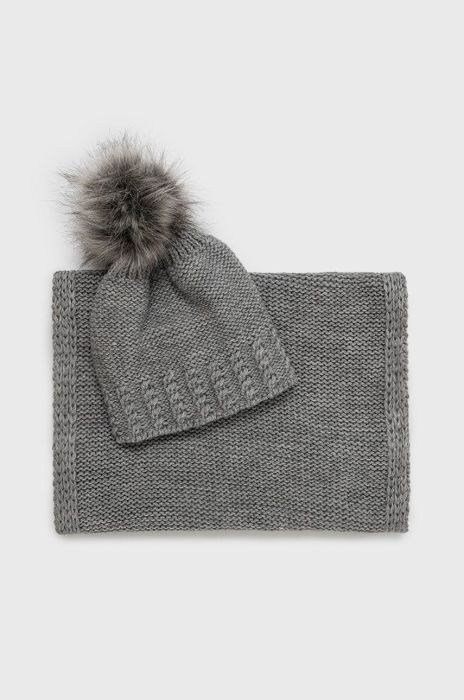 Шапка і снуд Answear Lab колір сірий (2655217)