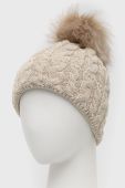 Шапка Answear Lab колір бежевий з товстого трикотажу (2645027)