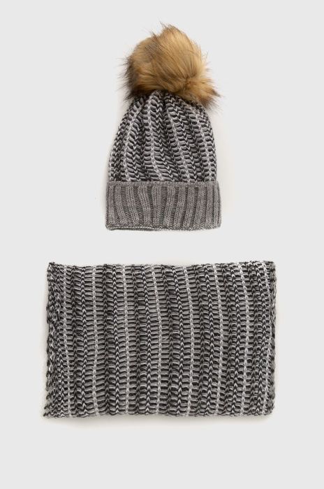 Шапка і снуд Answear Lab колір сірий (2662276)