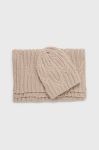 Шапка і шарф Answear Lab колір бежевий (2655226) Шапка і шарф Answear Lab колір бежевий (2655226)
