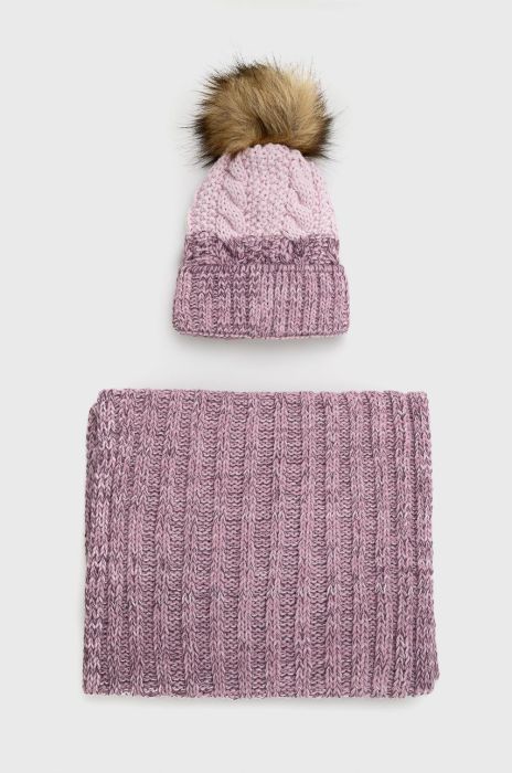 Шапка і снуд Answear Lab колір рожевий (2652712) Шапка і снуд Answear Lab колір рожевий (2652712)