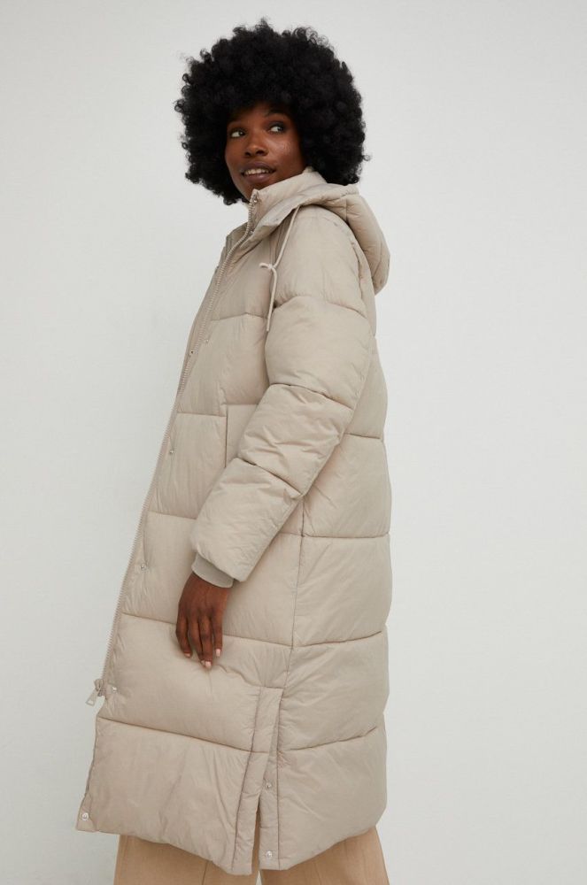 Куртка Answear Lab жіноча колір бежевий зимова (2572961)