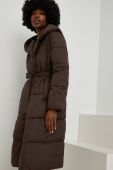 Куртка Answear Lab жіноча колір коричневий зимова (2572969)