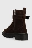Замшеві черевики Answear Lab жіночі колір коричневий на платформі Замшеві черевики Answear Lab жіночі колір коричневий на платформі