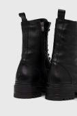 Шкіряні черевики Answear Lab жіночі колір чорний на плоскому ходу утеплене