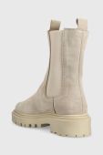 Замшеві черевики Answear Lab жіночі колір бежевий на платформі (2756270)