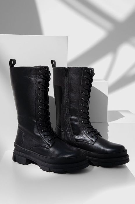 Шкіряні черевики Answear Lab жіночі колір чорний на плоскому ходу (2614825) Шкіряні черевики Answear Lab жіночі колір чорний на плоскому ходу (2614825)