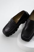 Шкіряні мокасини Answear Lab жіночі колір чорний на платформі (2610508)