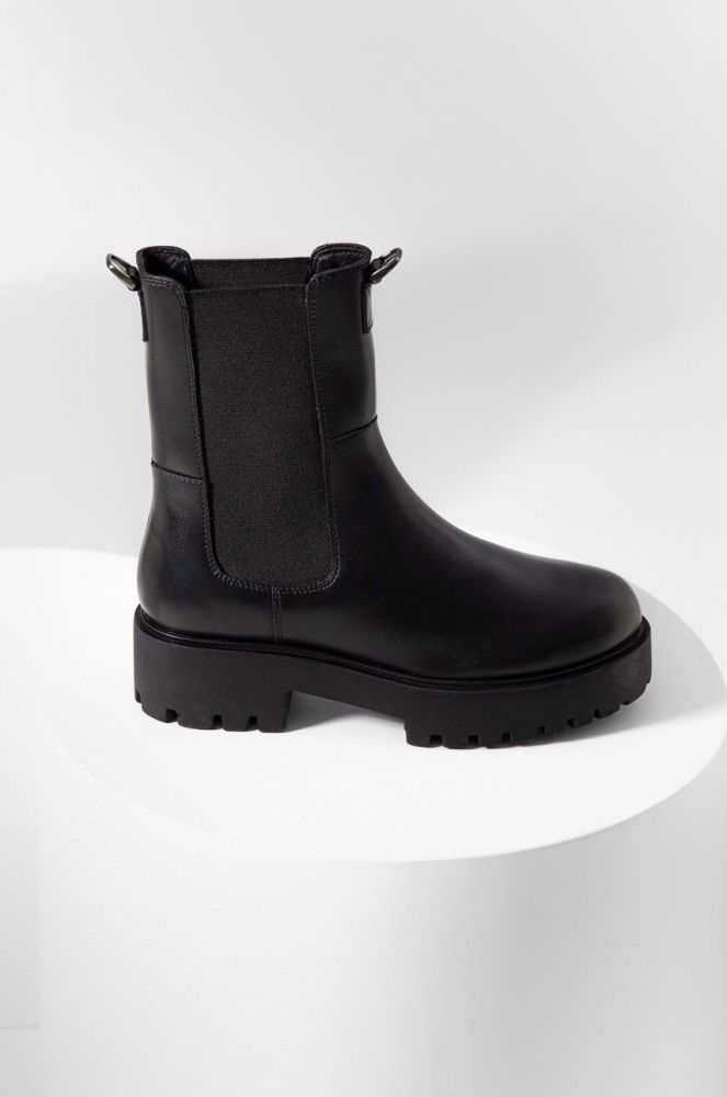 Шкіряні черевики Answear Lab жіночі колір чорний на платформі (2618566)
