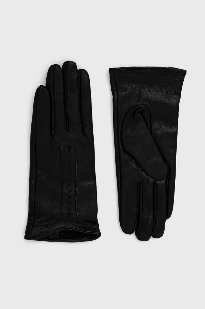 Шкіряні рукавички Answear Lab жіночі колір чорний (2776461)