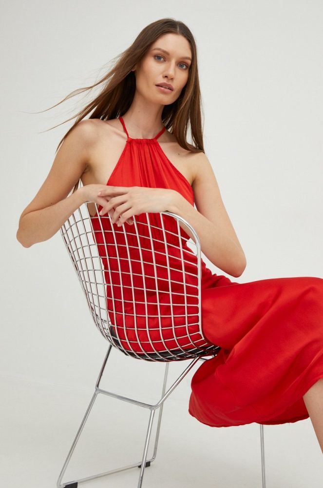 Сукня Answear Lab колір червоний maxi розкльошена (2548631)