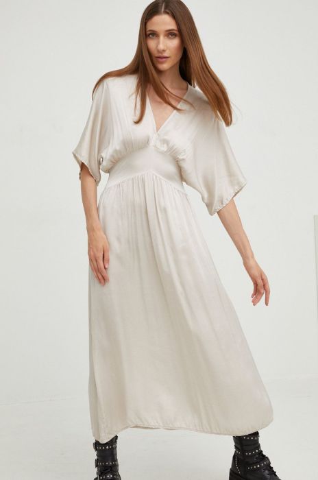 Сукня Answear Lab колір сірий maxi розкльошена