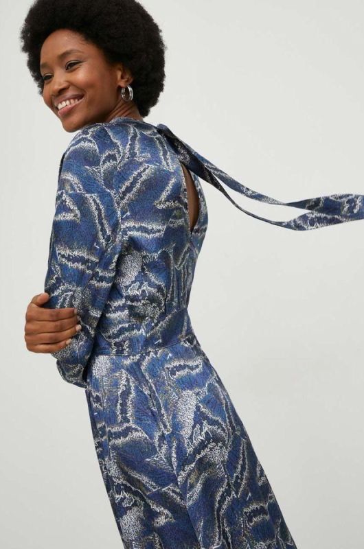 Сукня Lab midi oversize колір блакитний (2818377)
