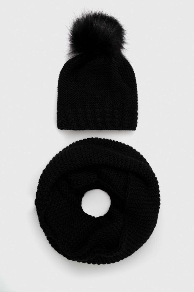 Шапка і снуд Answear Lab колір чорний (3619532)