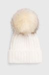 Шапка Answear Lab колір білий Шапка Answear Lab колір білий
