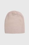Шапка Answear Lab колір бежевий з тонкого трикотажу Шапка Answear Lab колір бежевий з тонкого трикотажу
