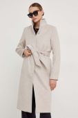 Вовняне пальто Answear Lab колір бежевий перехідний (3520839)