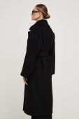 Вовняне пальто Answear Lab колір чорний перехідний oversize (3502028)