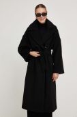 Вовняне пальто Answear Lab колір чорний перехідний oversize (3502028)