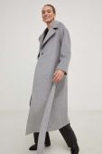 Вовняне пальто Answear Lab колір сірий перехідний (3501886)
