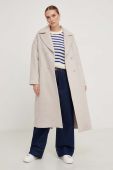 Вовняне пальто Answear Lab колір бежевий перехідний oversize (3516500)