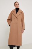 Вовняне пальто Answear Lab колір коричневий перехідний oversize (3501911)