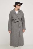 Вовняне пальто Answear Lab колір сірий перехідний oversize (3576288)