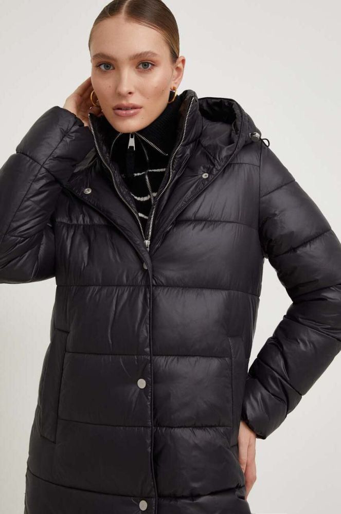 Пальто Answear Lab жіночий колір чорний зимова