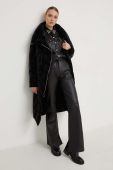 Пальто Answear Lab жіночий колір чорний зимовий