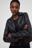 Шкіряна куртка Answear Lab X Лімітована колекція NO SHAME жіноча колір чорний перехідна (3535086)