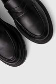 Шкіряні мокасини Answear Lab жіночі колір чорний на платформі (3681984)